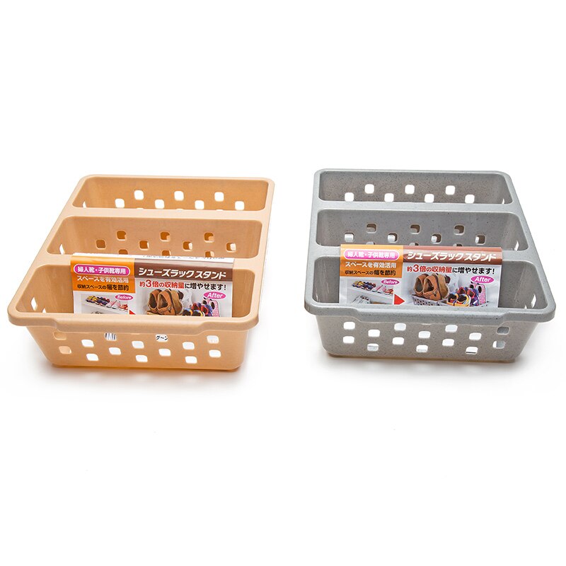 Japan Import Home Three Shoes Racks Plastic Japanese Shoe Storage Box Space Saver Organizer Cupboard Cabinets Container