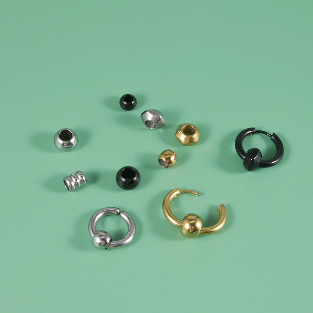 Piercing de pendiente de acero quirúrgico, accesorio que puede combinar con el círculo del cartílago de la oreja, Tragus Helix, aro de nariz Simple, joyería corporal, 1 unidad