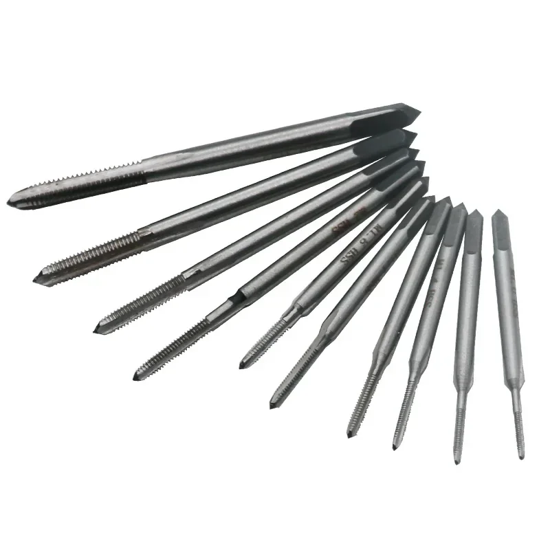 10 Stks/set Handgereedschap Tap Draad Draad Tikken/Threading/Kranen/Aanval M1 M1.2 M1.4 M1.6 M1.7 M1.8 m2 M 2.5 M 3 M3.5