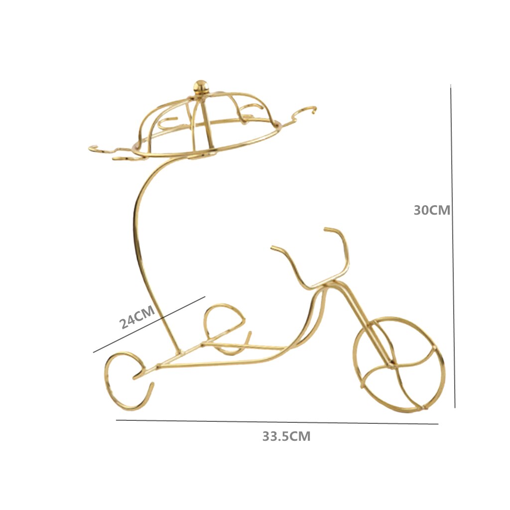 Decorative Retro Metal Wine Bottle Storage Holder Rack Bar Display Stand Bracket Barware Supplies Accessories Decoration