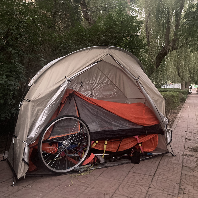Slitesterkt trekkingtelt, off-ground seng, czx -725,  utendørstelt uten seng, , 1- personerstelt, sykkeltelt for oppbevaring