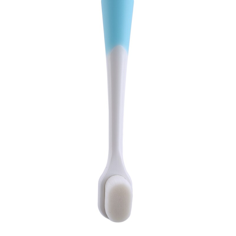 Schattige Baby zachte Tandenborstel Voor Kinderen Tanden Cartoon Animal Training Tandenborstels Baby Dental Care Tandenborstel: blue