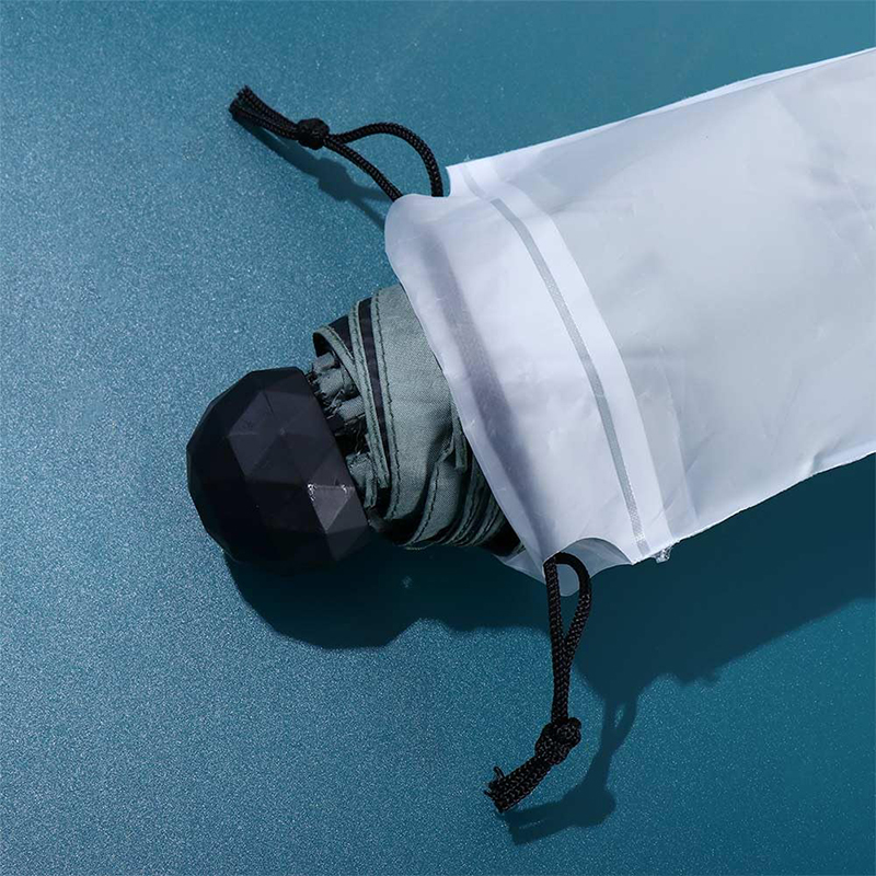 Opvouwbare Paraplu-Opslag Waterdichte Tas Natte Handbagage Herbruikbare Parapluhoes Voor Doorschijnende Reiszak Met Trekkoord