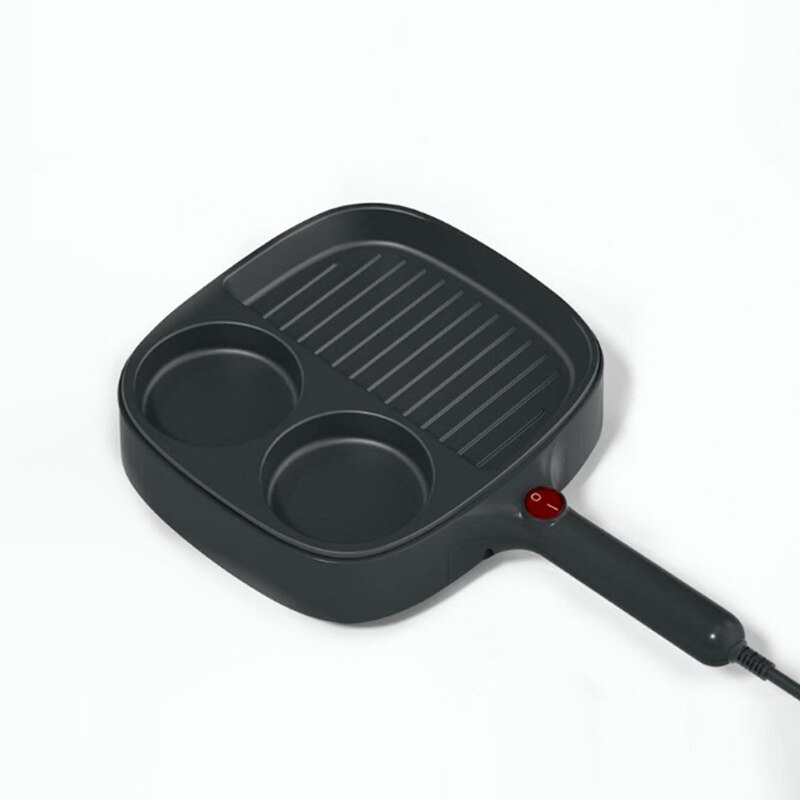 DMWD Haushalt Elektrische backformen omelett Pfanne Ei Steak Braten und Bräter Wurst Schinken Hersteller Frühstück Maschine 110/220V: Schwarz / AU