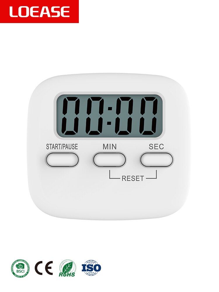 ProductsPro - Plastic - Stille klok - Digitale - Kantoor - Tafelklokken