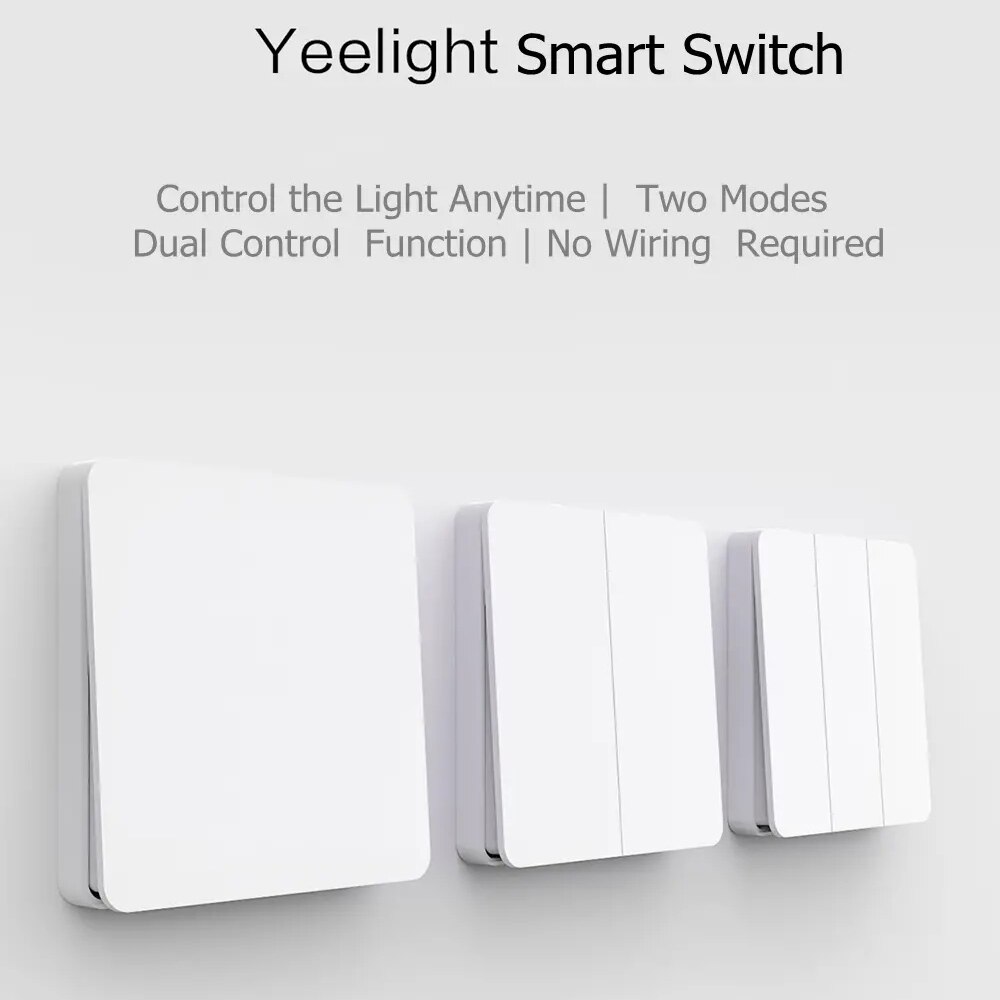 Interruptor inteligente Yeelight YLKG12YL YLKG13YL, interruptor de luz inalámbrico con Control remoto para luces inteligentes Mijia de Mi Home