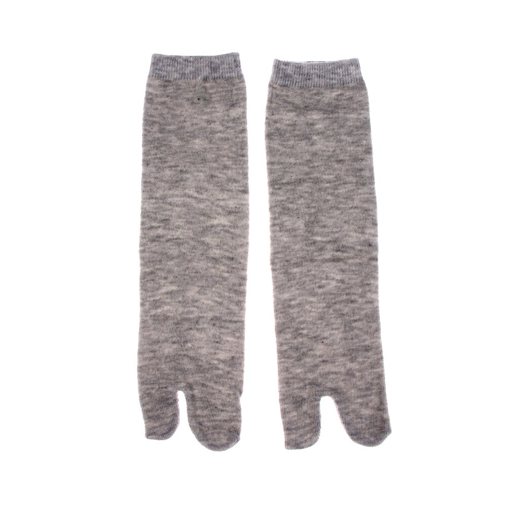 Calcetines tobilleros de estilo Kimono japonés para hombre y mujer, calcetín Unisex de , con punta dividida, 1 par: grey
