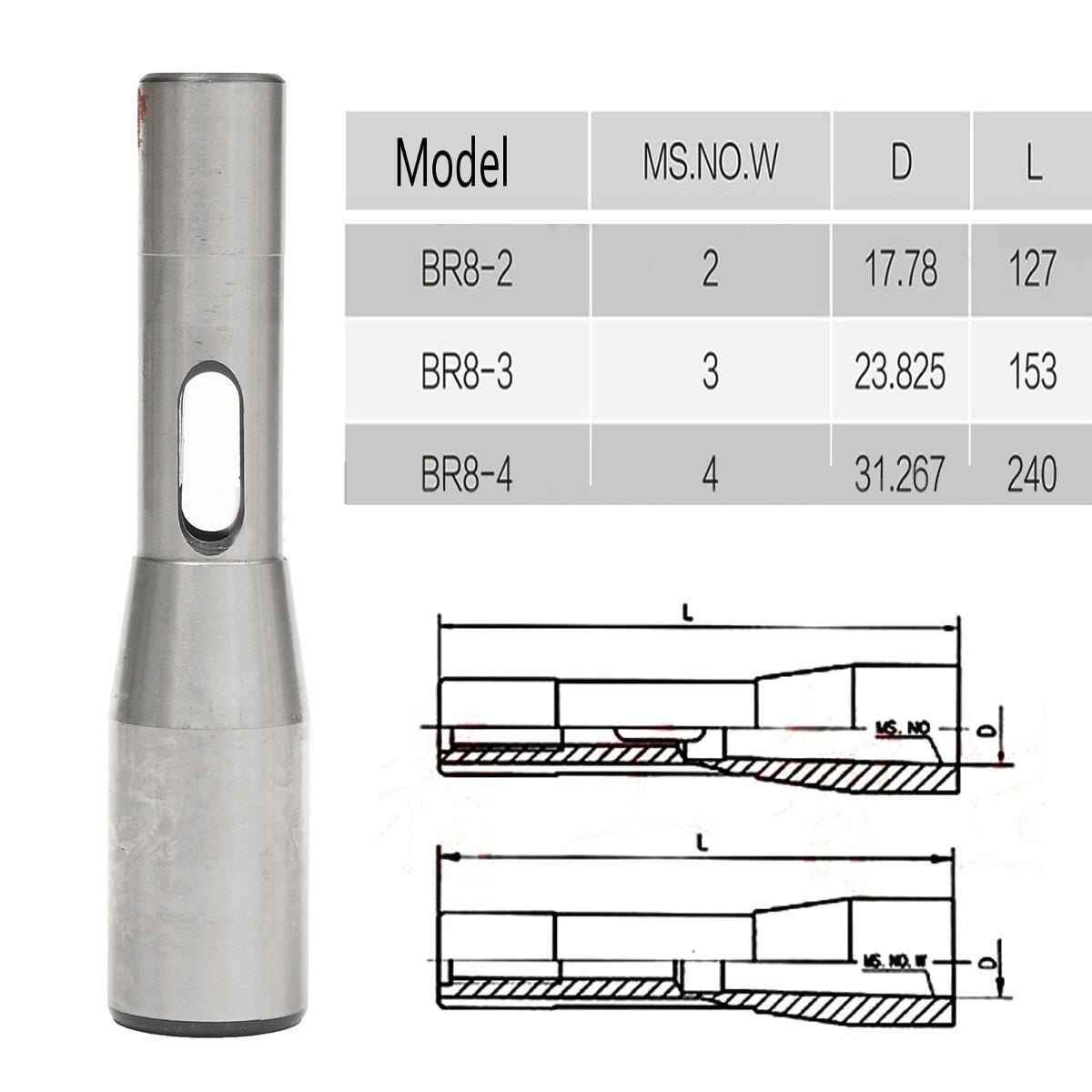 R8 Shank To MT3 Collet Chuck CNC Milling Lathe Arbor Holder Hand Tool Supply 1x