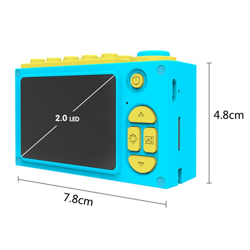 HitTime 8.0MP Digital Kamera Wasserdichte 2 ''Mini Karikatur Foto Kamera HD 1080P Kleinkind Spielzeug Kameras Nette freundlicher Geburtstag