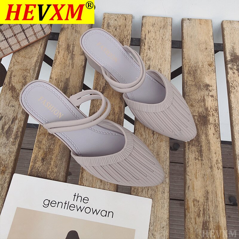 Modne damskie sandały 2021 muły kapcie na buty na plażę blisko palec u nogi kobiety obcasy Strappy kliny buty dla kobiet plastikowe sandały
