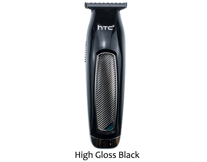 HTC Hair Clippers for Men Cordless Mens Hair Trimmer Beard Trimer Hair Cutting Machine & Grooming Kit Rechargeable: High Gloss Black