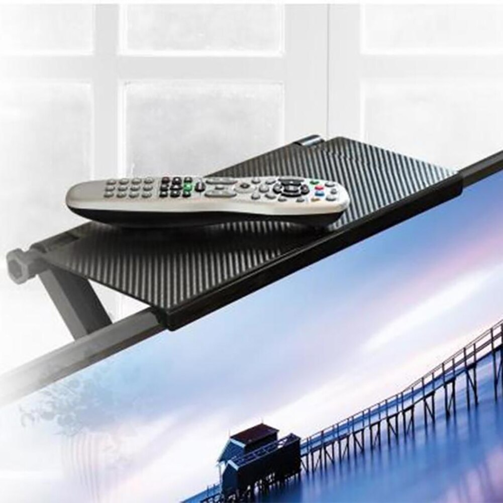 Computer Screen Top Shelf Home TV Screen Mount Top Storage Bracket Stand Remote Control Holder Home Decoration Accessories
