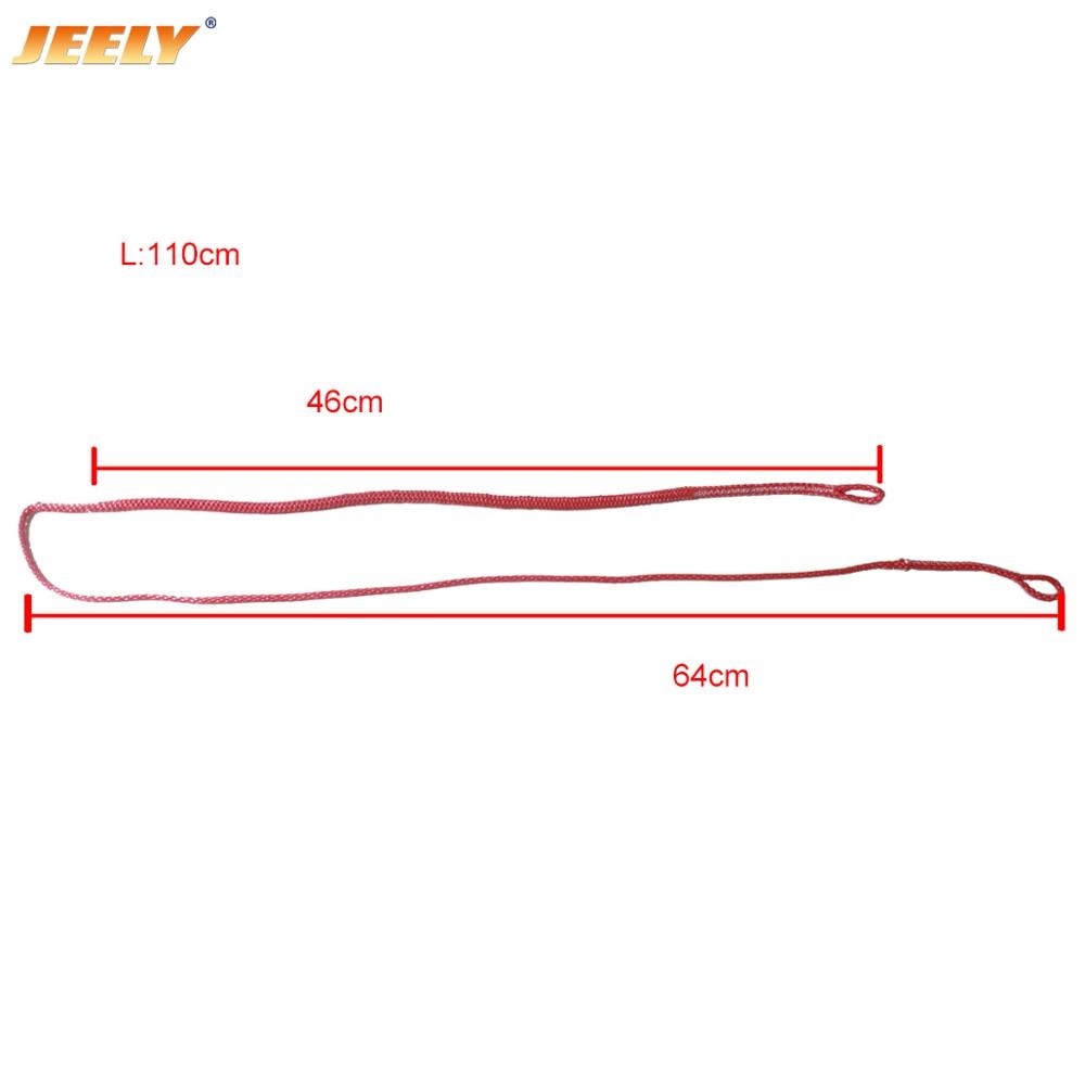 Cuerda de línea de satén UHMWPE para barra de kitesurf y pollo, 1100MM de longitud Total, 3mm de espesor, lazo QR