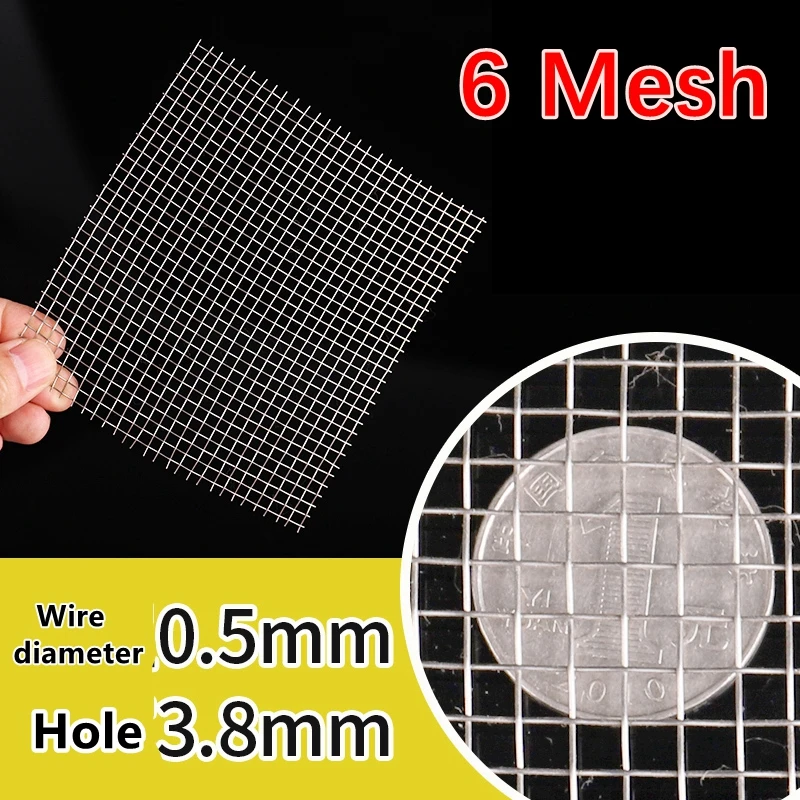 4-500 mesh metalen filternet van voedingskwaliteit 304 roestvrij staal voor thuis, keuken, water, voedsel, bonenpoeder, oliefilter, filtratie: Rood
