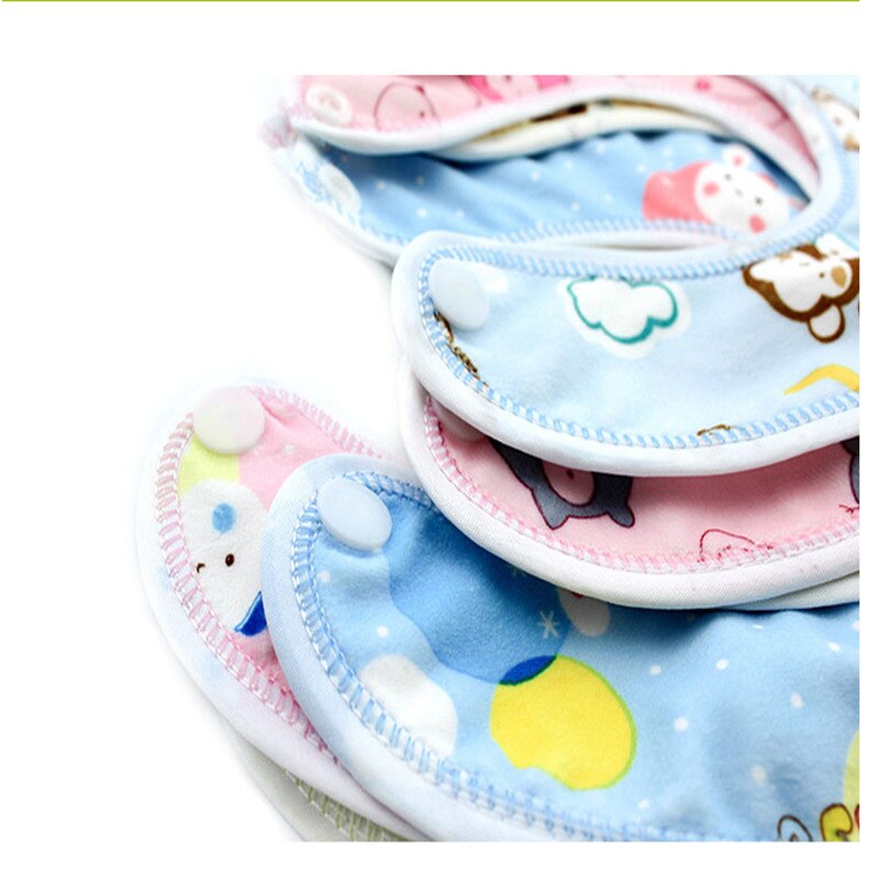 Lot de 5 bavoirs pour bébé, serviette imperméable, bavoir en coton Ultra-doux pour nourrissons, poche, une variété de couleurs de riz