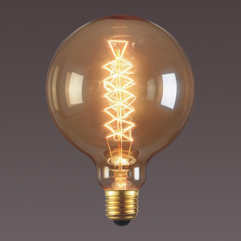 2 Styles Coffee Household Study Decorative Lighting Retro Edison Bulb 40W Copper Wire E27 Bulb Filament Light Bulb Decoration