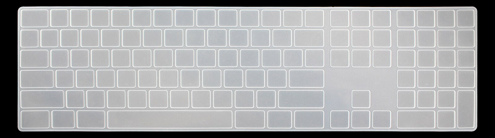 Koreaanse Taal Voor Apple Magic Keyboard Met Numeriek Toetsenbord MQ052LL/Een Een 1843 A1843 Silicone Toetsenbord Cover Skin: transparent