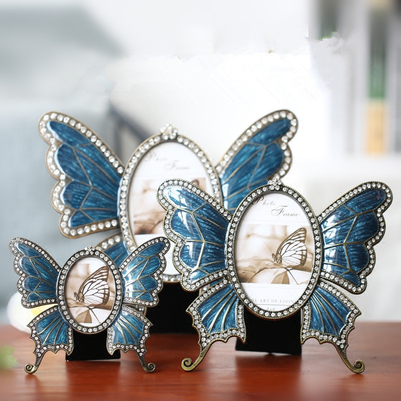 Photo Frame Butterfly Metal Picture Frame Decoration Home