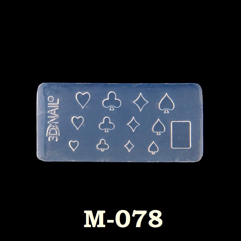 1PC 2x4cm 3D Nail Art forma silikonowa do żywicy do tworzenia biżuterii kot gwiazda serce przezroczysta silikonowa forma dla kobiety DIY wisiorek: M-78