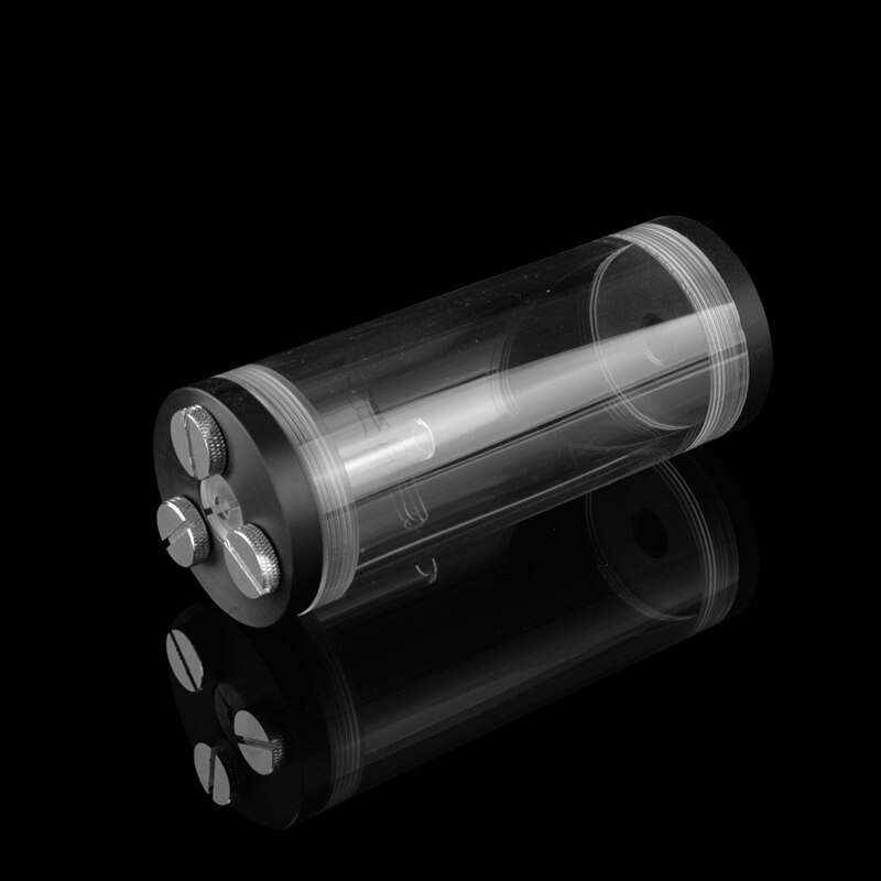 Syscooling – réservoir de refroidissement à eau POM noir, 65/130/190mm de diamètre 60mm, filetage G1/4 pour PC: 130mm