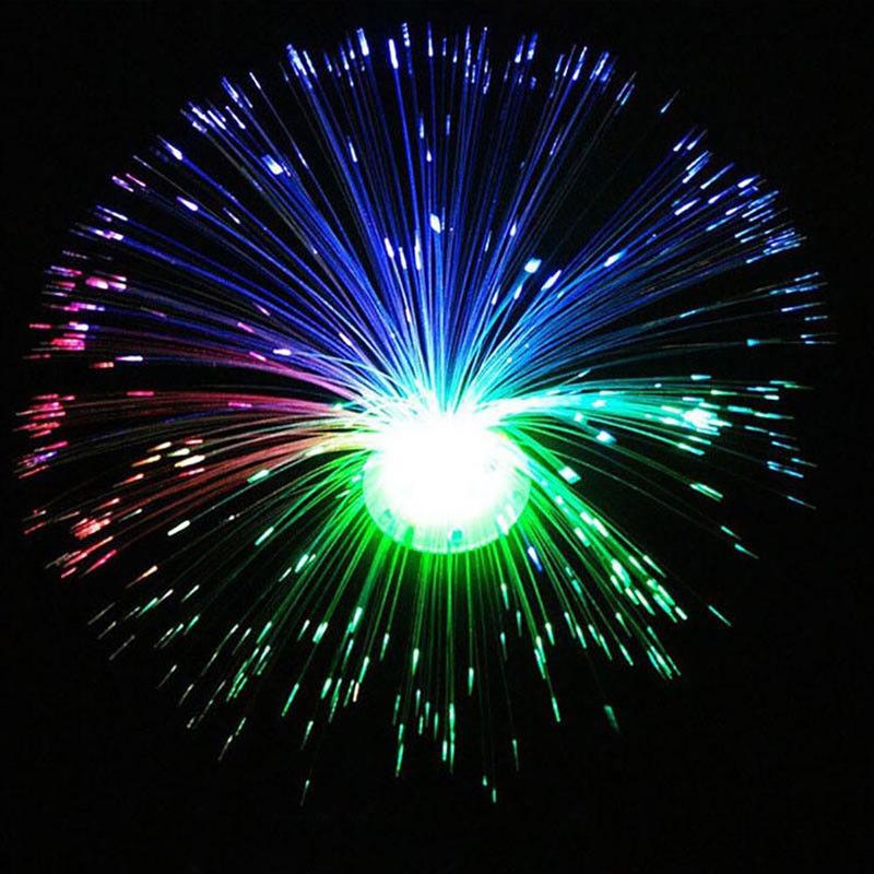 Färgglad led optisk fiber blomma ljus stjärnhimmel formad natt dekoration hem fest lampa atmosfär festival dag alla hjärtans dag  b4 q 7: Default Title