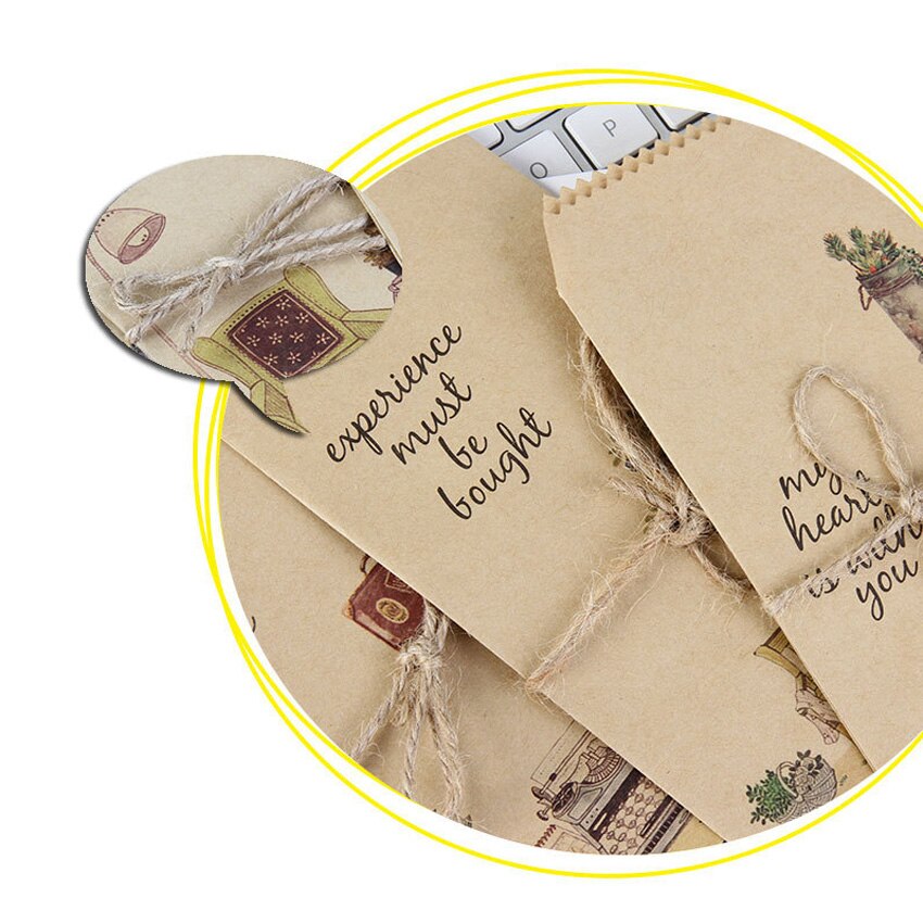 5Pcs/pack Lovely Those Small things Kraft Paper Envelope Letter Paper Wedding Party Invitation Supplies Random