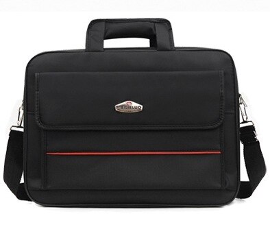 Scione heren zakelijke nylon aktetas heren 13 15 inch laptop handtas grote capaciteit waterdichte schoudertas crossbody tassen: 15 inch rood