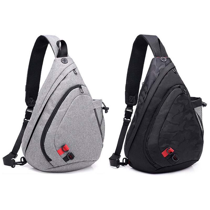 FGGS-Bolso pequeño de camuflaje negro impermeable para hombre, Mochila De chico, bandolera de un solo hombro para hombre