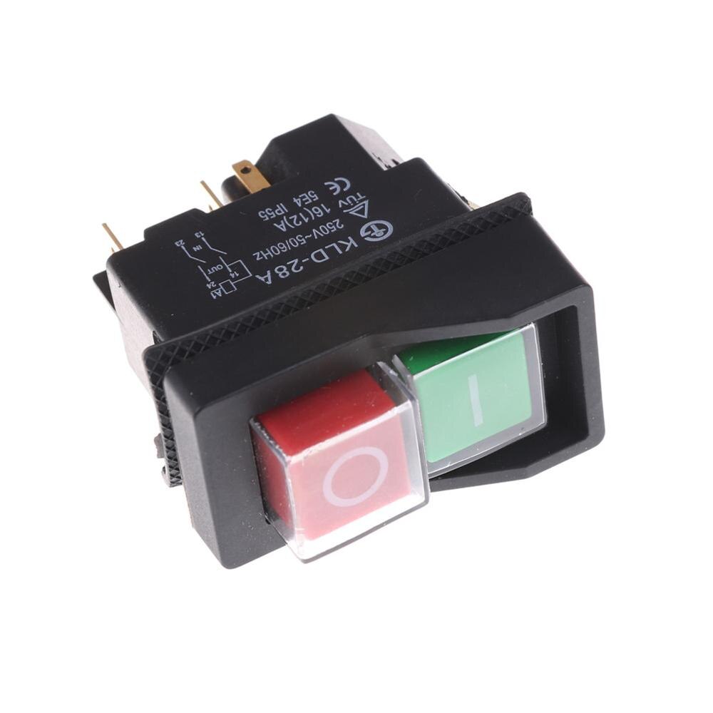 5pins Waterproof Magnetic Explosion-proof Pushbutton Switch KLD28A IP55 220v Magnetic Starter Electromagnetic Switches: Default Title