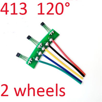 2 pces brushless dc motor hall sensor,3144/41f/43f/413 hall elemets com placa e cabo para 2-rodas/3-wheels veículos elétricos: 413 120 2wheel