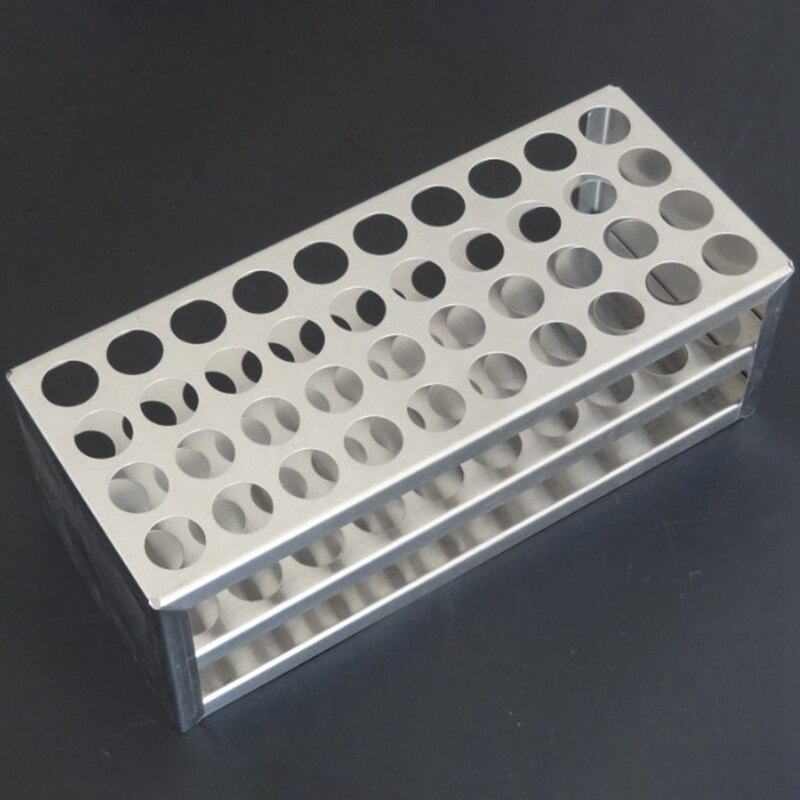 14Mm 40 Hole Aluminum Test Tube Rack Multifunctional Laboratory Test Tube Holder Laboratory Equipment