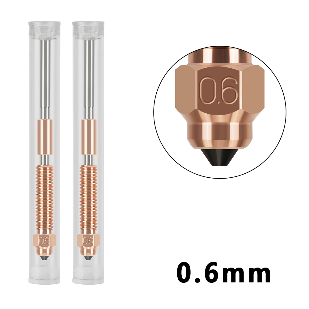 Nozzles K1C K1 Max Ender 3 V3 Nozzle 0.2/0.4/0.6/0.8/1.0mm All-in-one Copper Titanium Nozzles High Speed Print Upgraded Nozzle: PURPLE