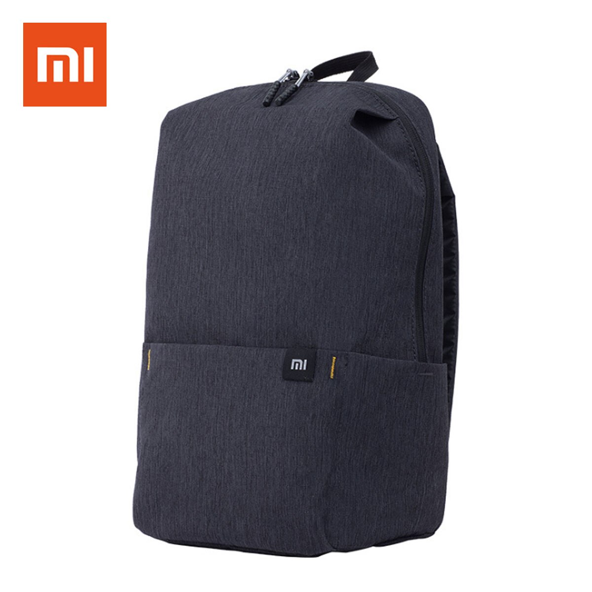 Xiaomi mini rygsæk taske 10l skoletasker til kvinder mænd dreng pige dagsæk vandtæt letvægts bærbar afslappet rejsetaske: Sort
