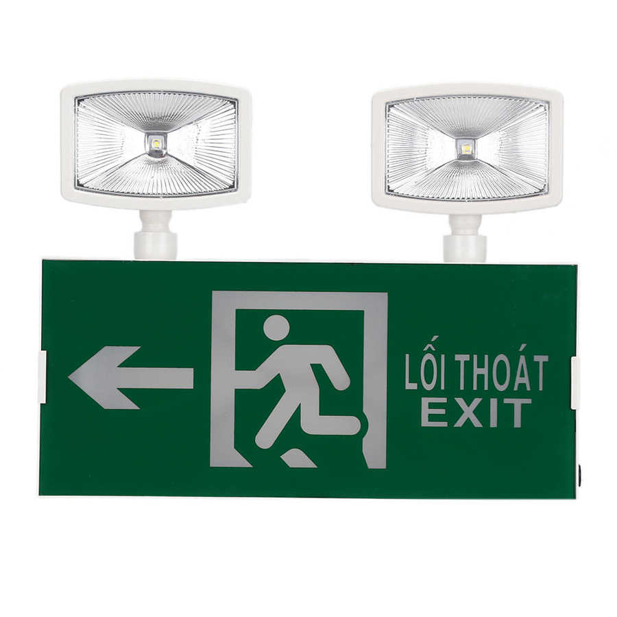LED Emergency Light LED Emergency Exit Sign Evacuation Indicator Light with Vietnamese English 220V EU Plug