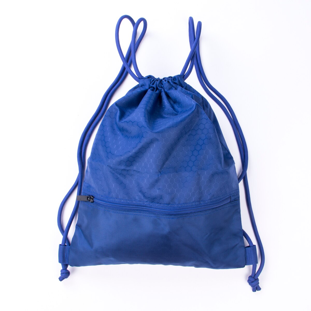 Portable Drawstring Bag Students Backpack Waterproof Sports Riding Backpack Gym Drawstring Shoes Clothes Organizer Pack: Blue