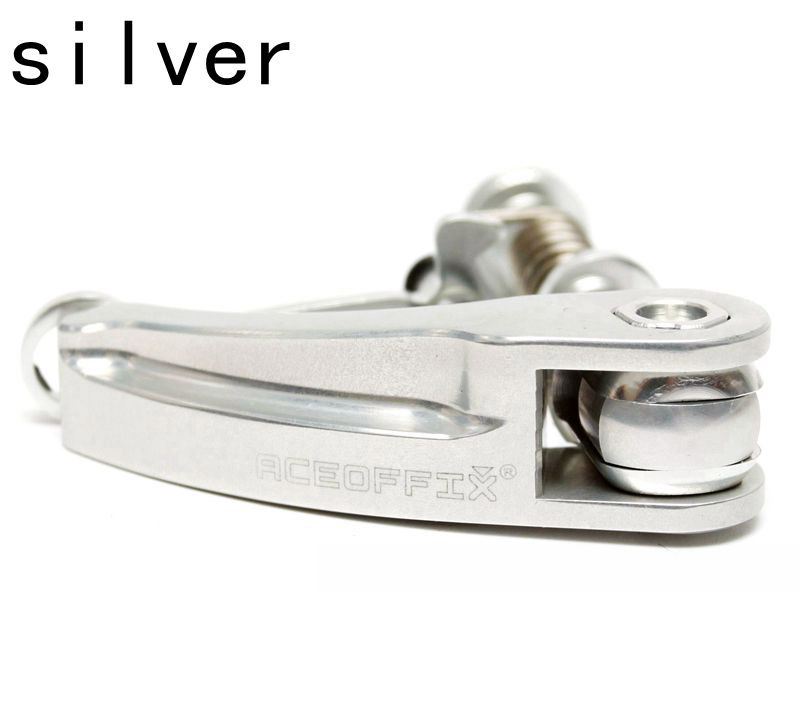 Ultraleve 38.5g braçadeira de selim da bicicleta para brompton folding seat post liberação rápida braçadeira titânio eixo parte acessório: silver