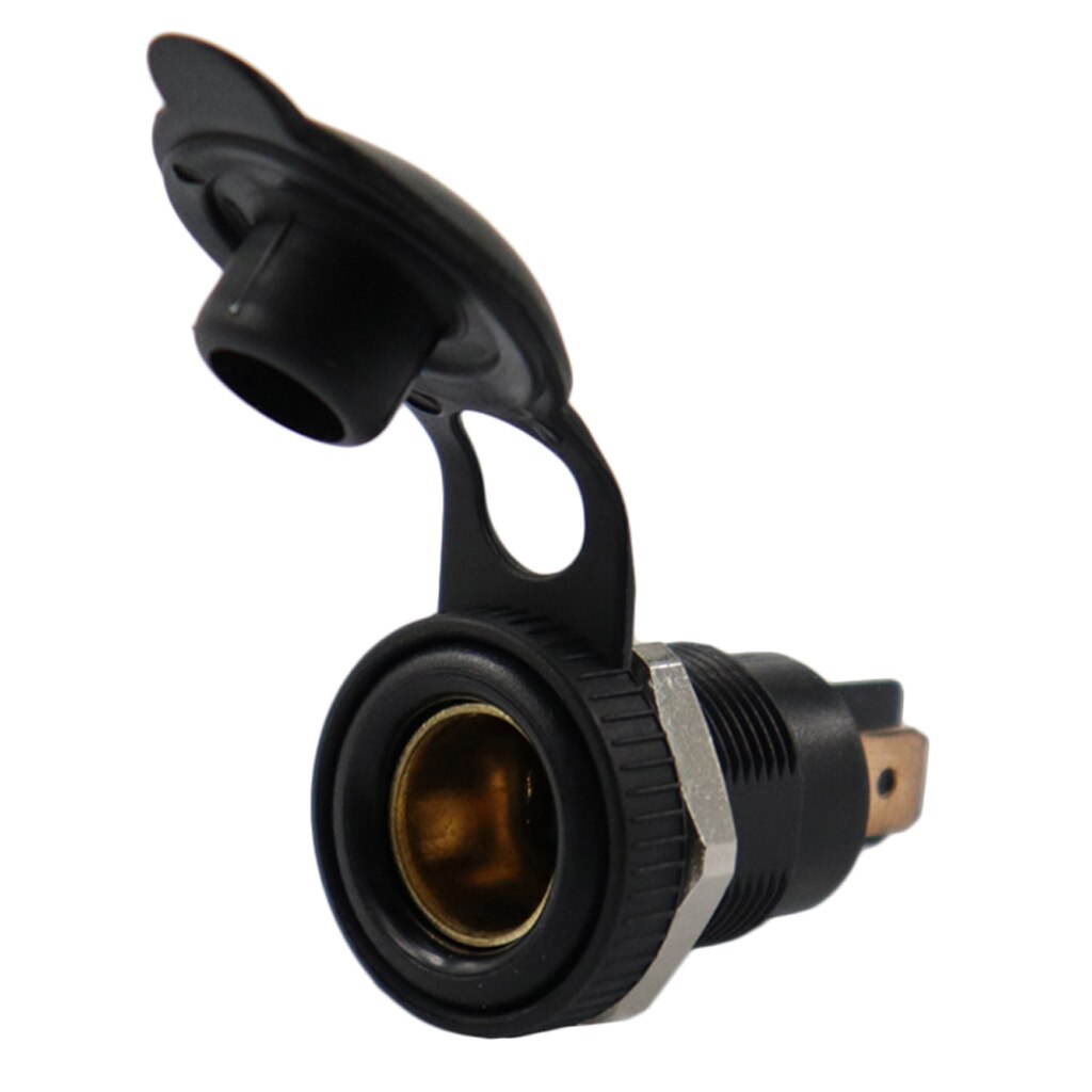 European Standard Charger Socket Power Outlet Marine Hardware ABS Plastic Power Source Socket for Boat Motor Home Black