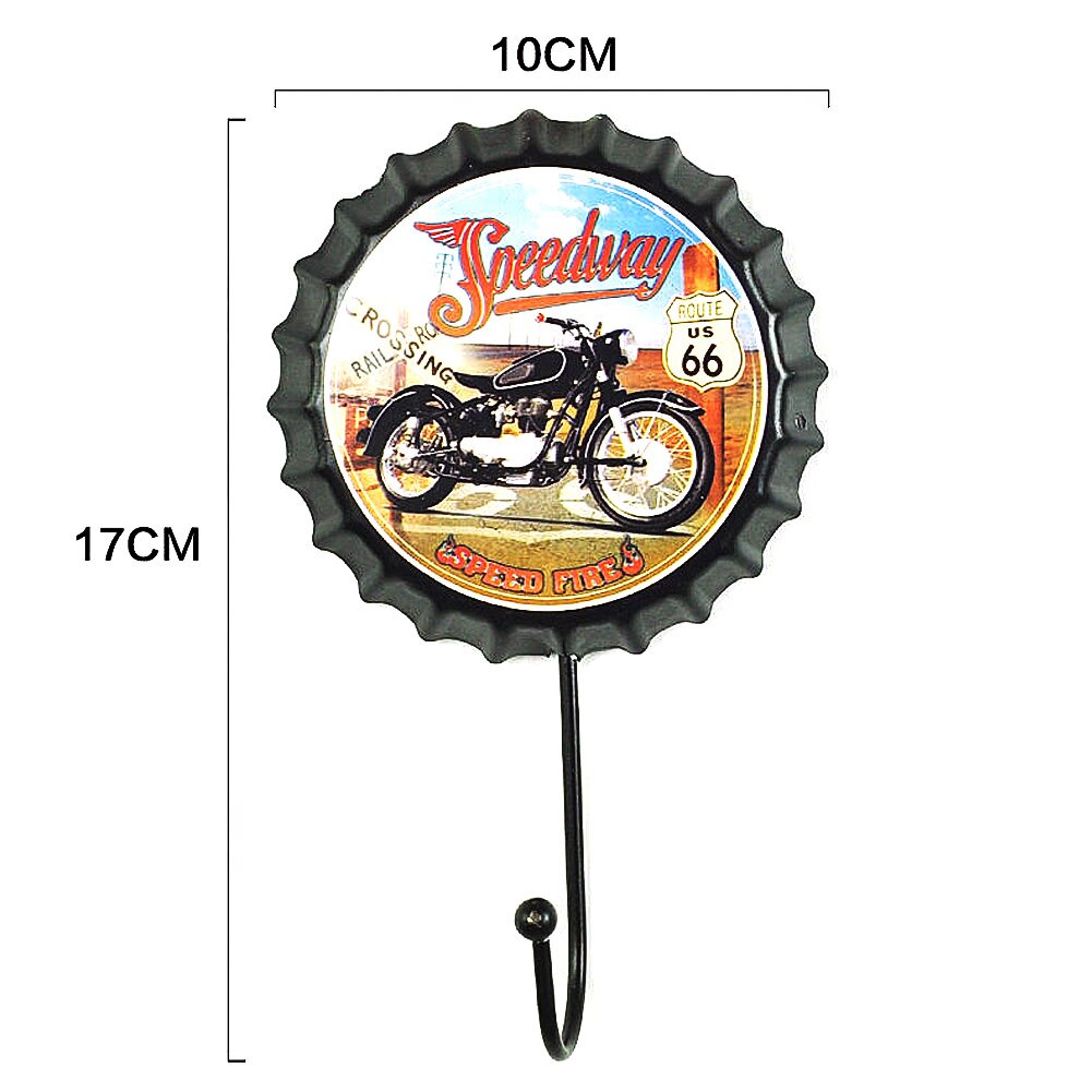 Creatieve Retro Metalen Bierfles Cap Teken Muur Haak Bar Pub Clue Decoratie