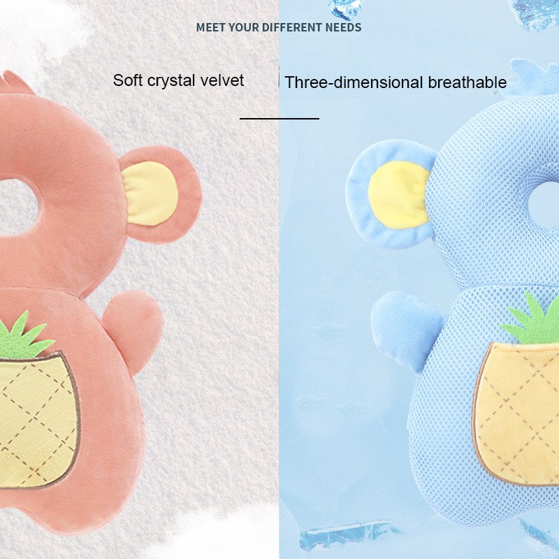 Bébé oreiller doux tête Protection oreiller -né enfant en bas âge oreiller PP coton rebond bébé tête Protection coussin bébé soins sûrs