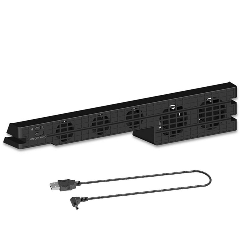Ventilador de refrigeración para Ps4 Pro, Control de temperatura Super Turbo con Cable Usb para consola Sony Playstation 4, Ps4 Pro, soporte Vertical: Default Title