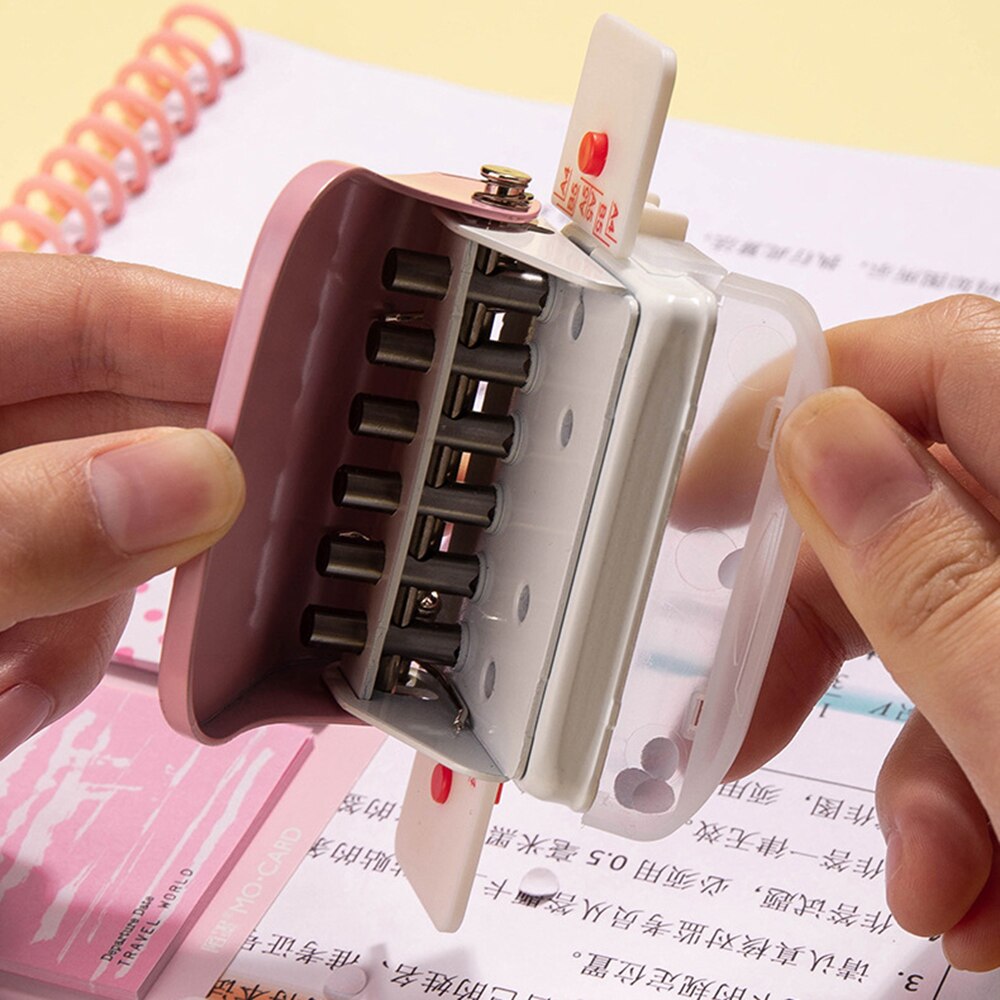 Diy Perforator Losse Blad Gat Punch A4 A5 B5 6 Gaten 20 Gaten 26 Gaten 30 Gaten Handgemaakte Papier perforator Kantoor Briefpapier