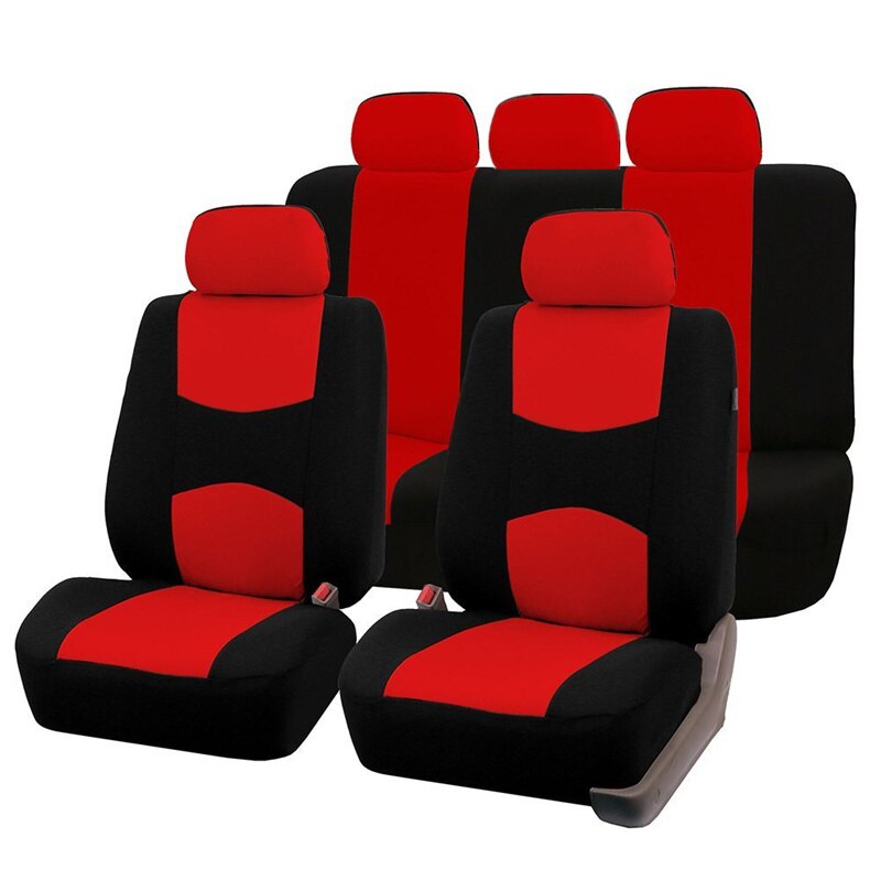 Coprisedili per auto Aimaao per donna uomo per Citroen c1 celysee ds3 c4 ds4 c5 ds5 c3 aircross coprisedili posteriori anteriori auto: 5 seats rosso