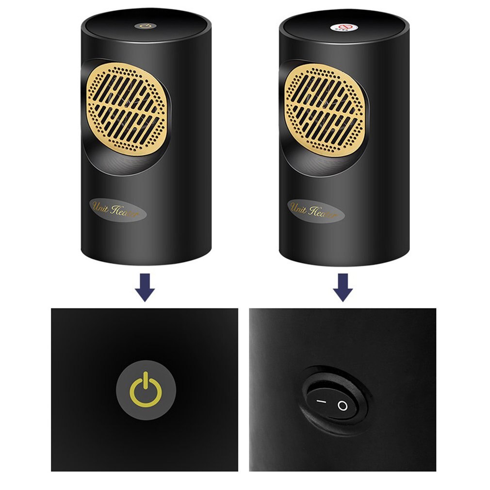 Maison 300W Rechargeable Mini petit chauffage maison bureau sans feuilles chauffage ventilateur Super silencieux et ventilateur