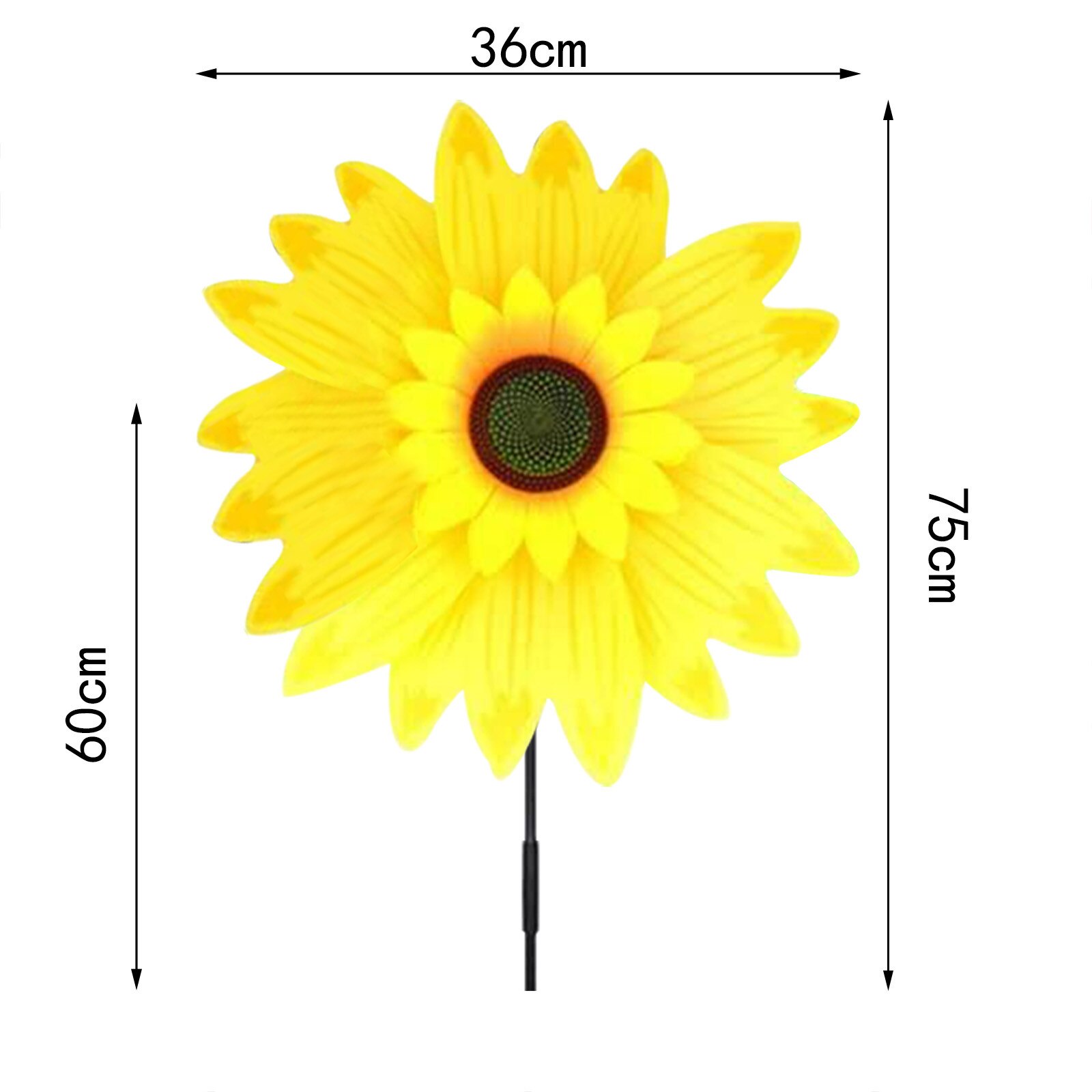 Zonnebloem Gazon Wind Tuin Party Wind Tuin Gazon Windmolen Decoratie Outdoor Decor Jardin Tuin Gazon Stakes Fo Kids: Yellow