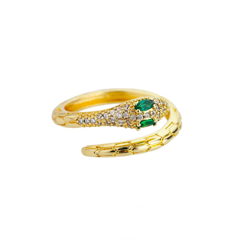 Schlangenringe für damen und mädchen, verstellbare fingerringe mit zirkonia, goldringe, eheringe, paarringe, schmuck, anillos mujer: 3