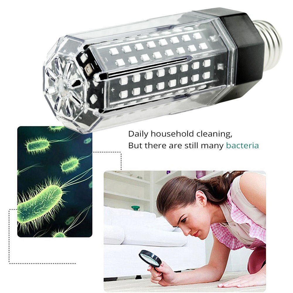 20W Uv Lampe Germicide UVC Stérilisateur Lumière Bullbs 275nm 140 Led E27 E14 B22 pour La Maison Four Frigo Désinfection