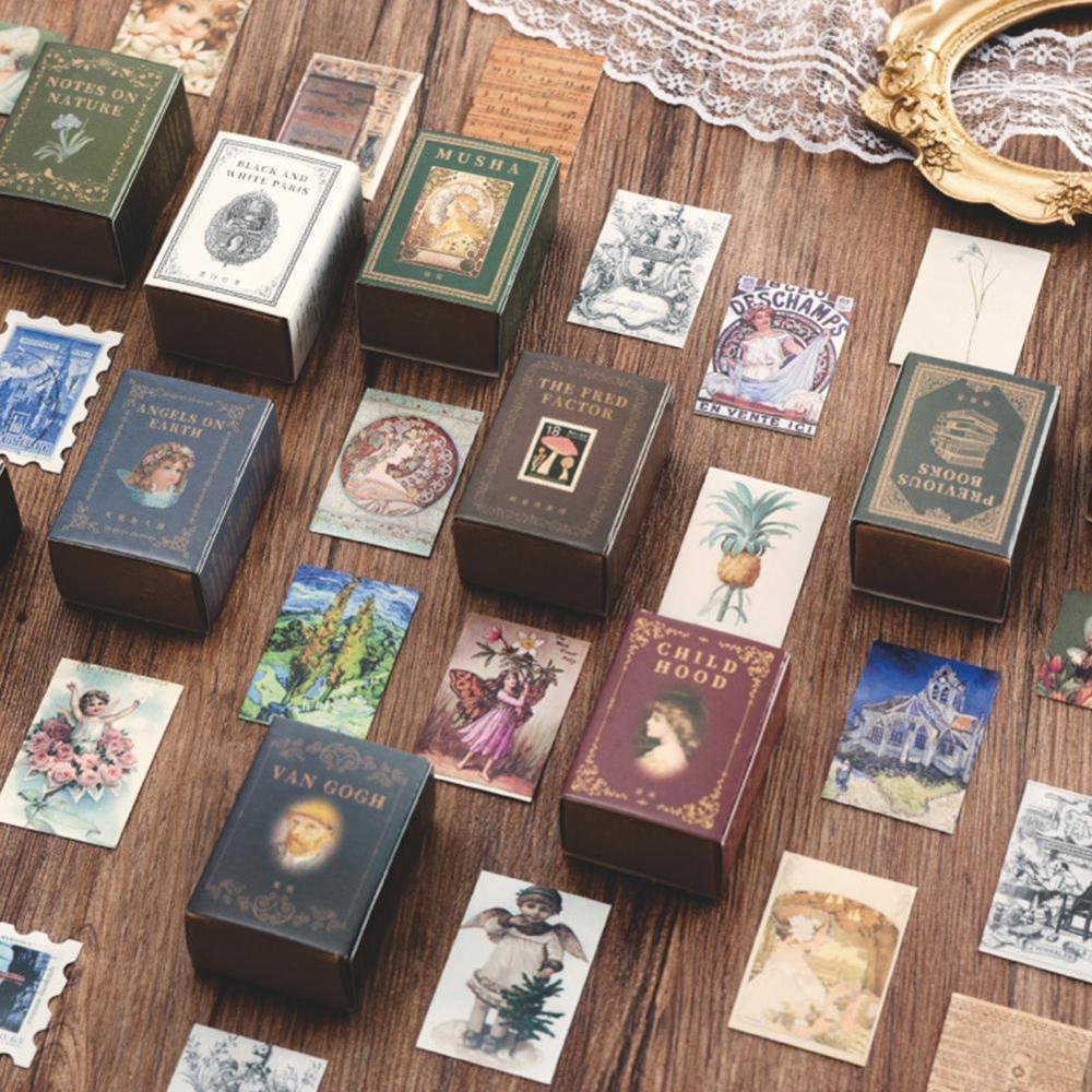 Nuevas Mini páginas de Libros Retro Material de Collage de plantas papel chatarra Vintage álbum de recortes DIY papel decorativo diario planificador H9I2