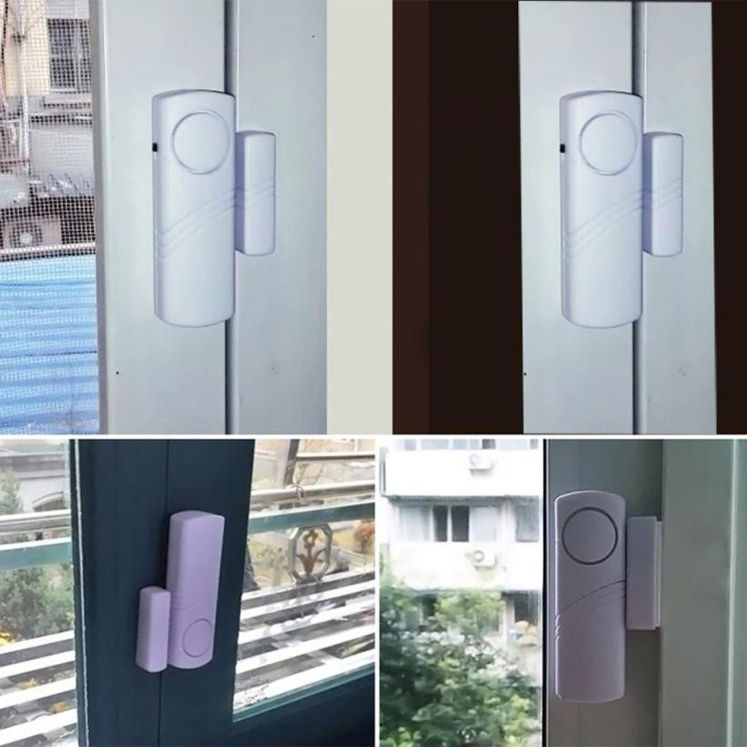 10 Uds alarma Unidad 10 Uds magnético Sensor inalámbrico de seguridad de la ventana de la puerta alarma antirrobo para entrada sistema de Sensor magnético
