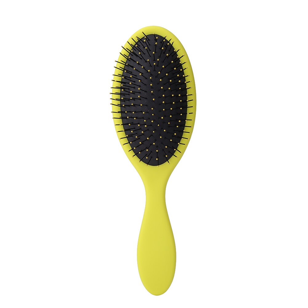 Magic Handvat Detangling Kam Douche Haar Borstel Airbag Paddle Massage Borstel Haarborstel: Yellow