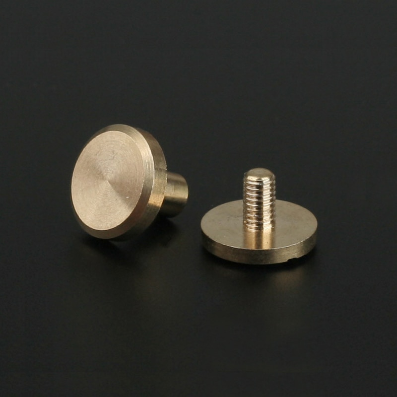 Massief Messing Binding Chicago Schroeven Nail Stud Klinknagels Voor Fotoalbum Lederen Craft Studs Riem Portemonnee Fasteners